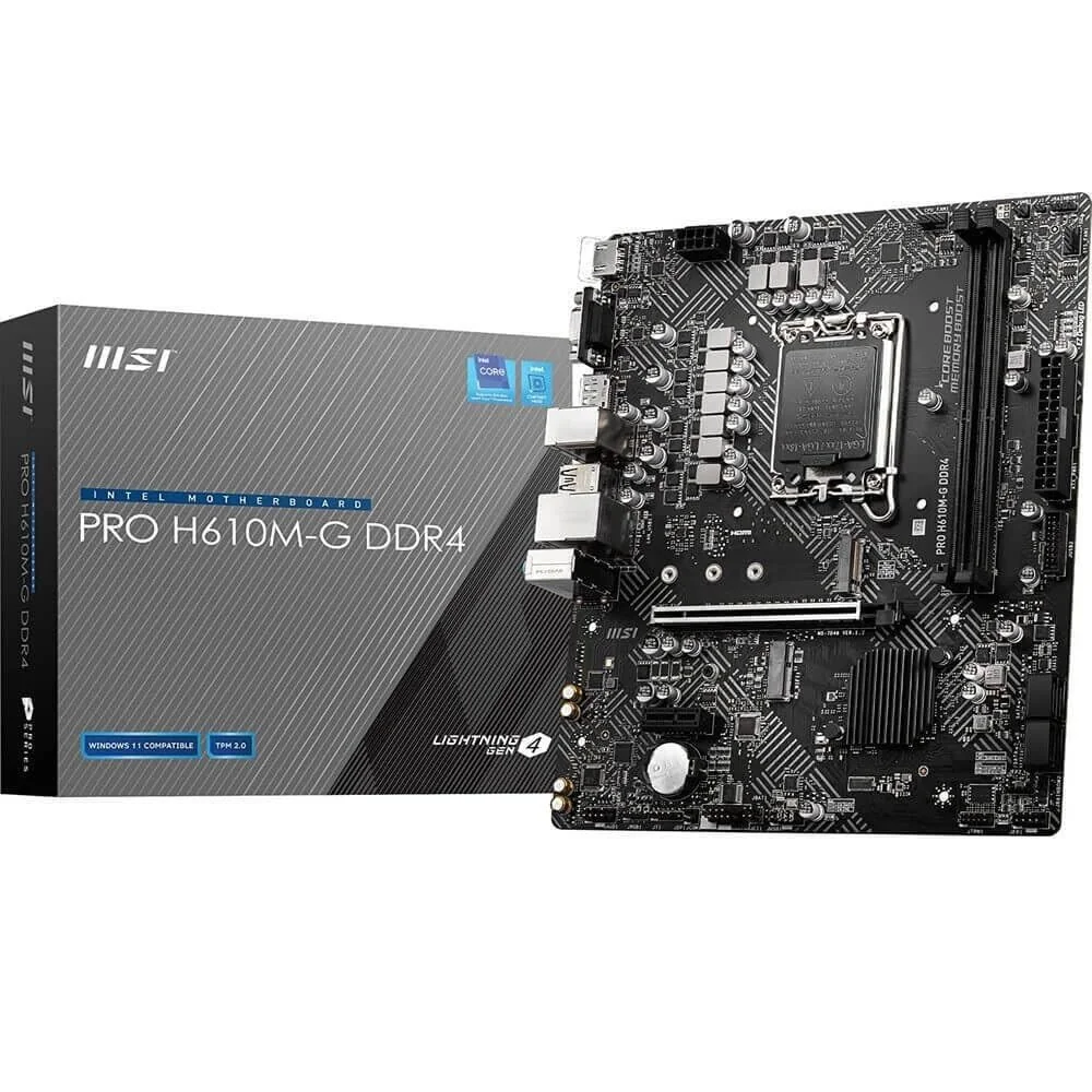 MSI PRO H610M-G DDR4 Micro-ATX Motherboard Review