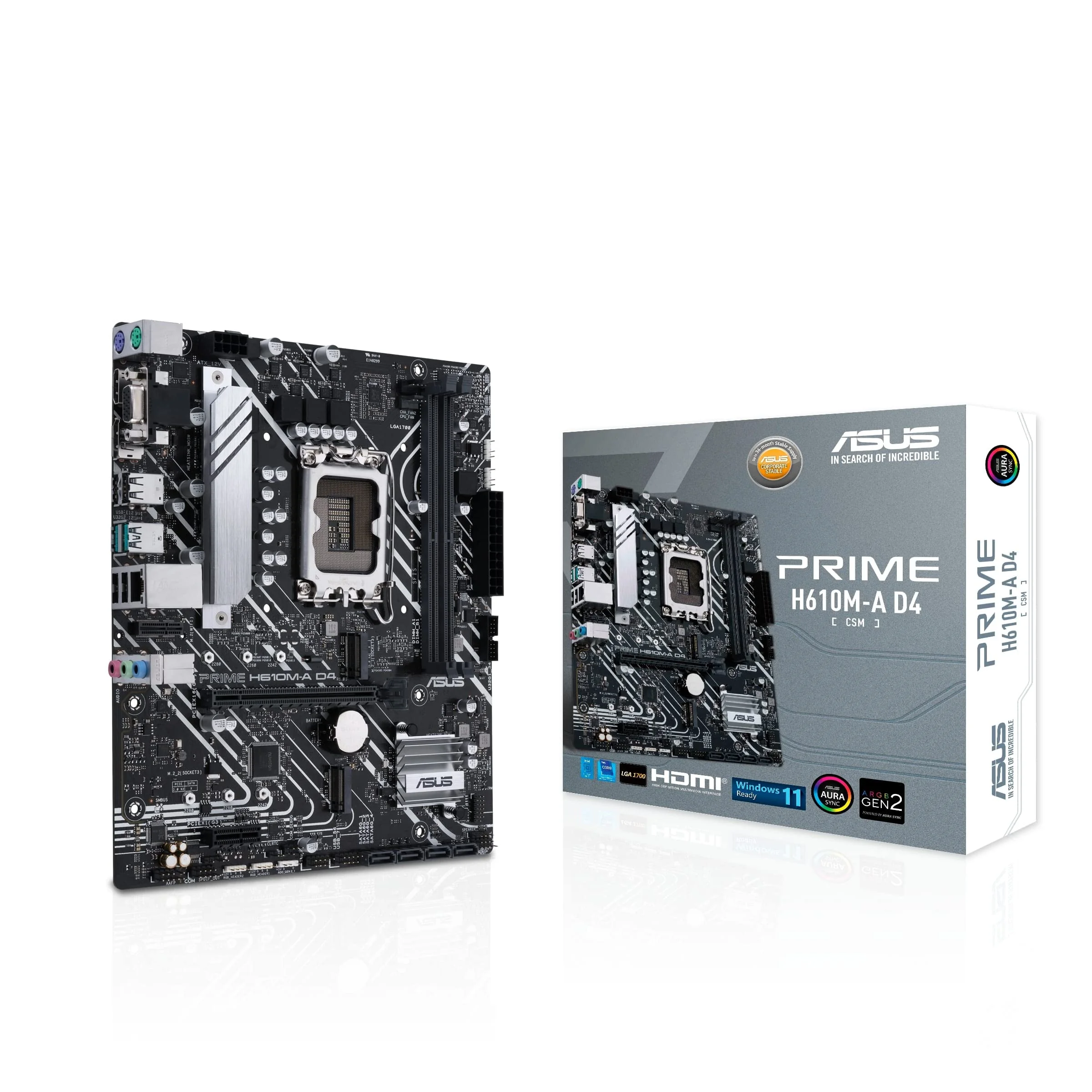 Compact Performance with the ASUS Prime H610M-A D4-CSM