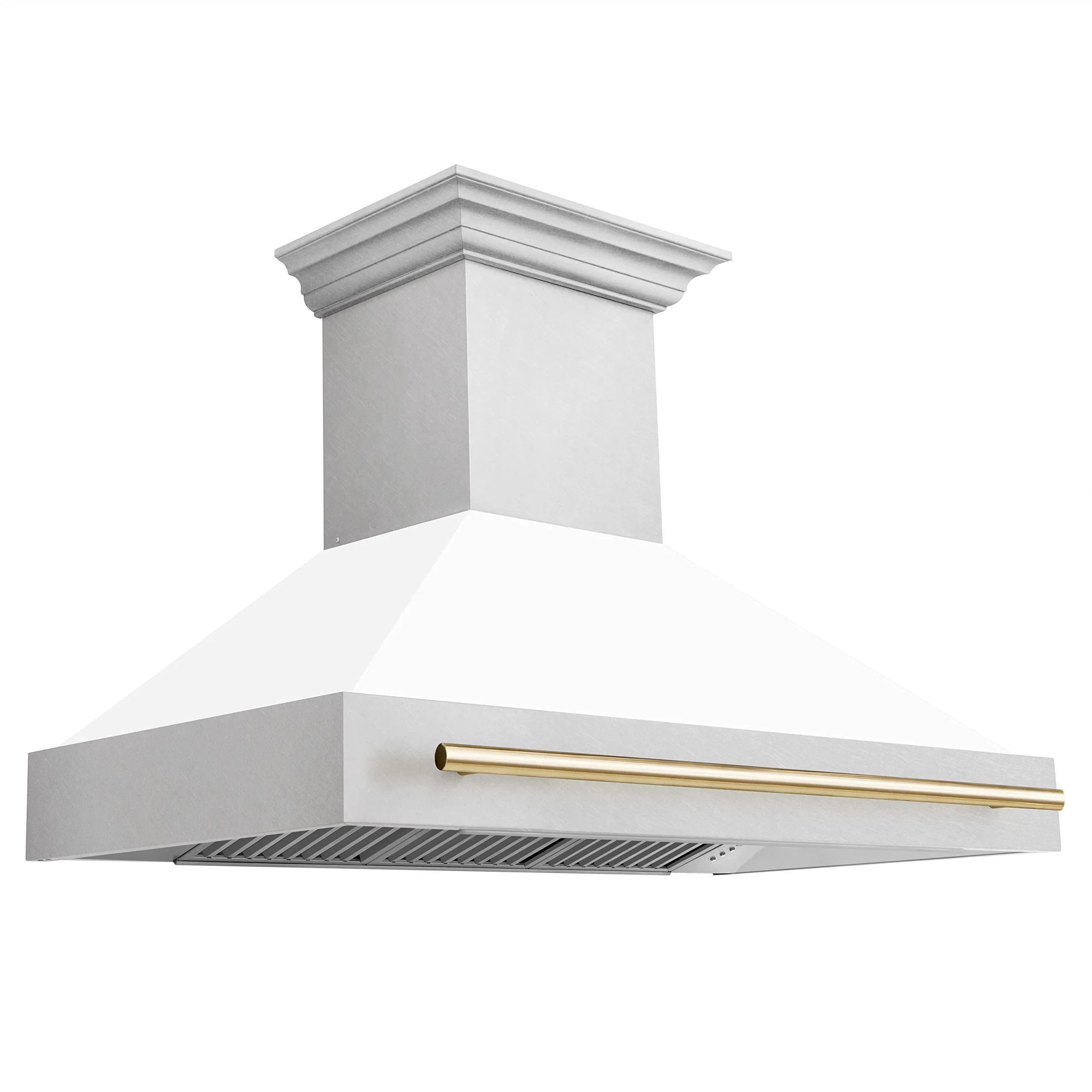 ZLINE Autograph Edition 48 Inch Satin Stainless Steel Wall.