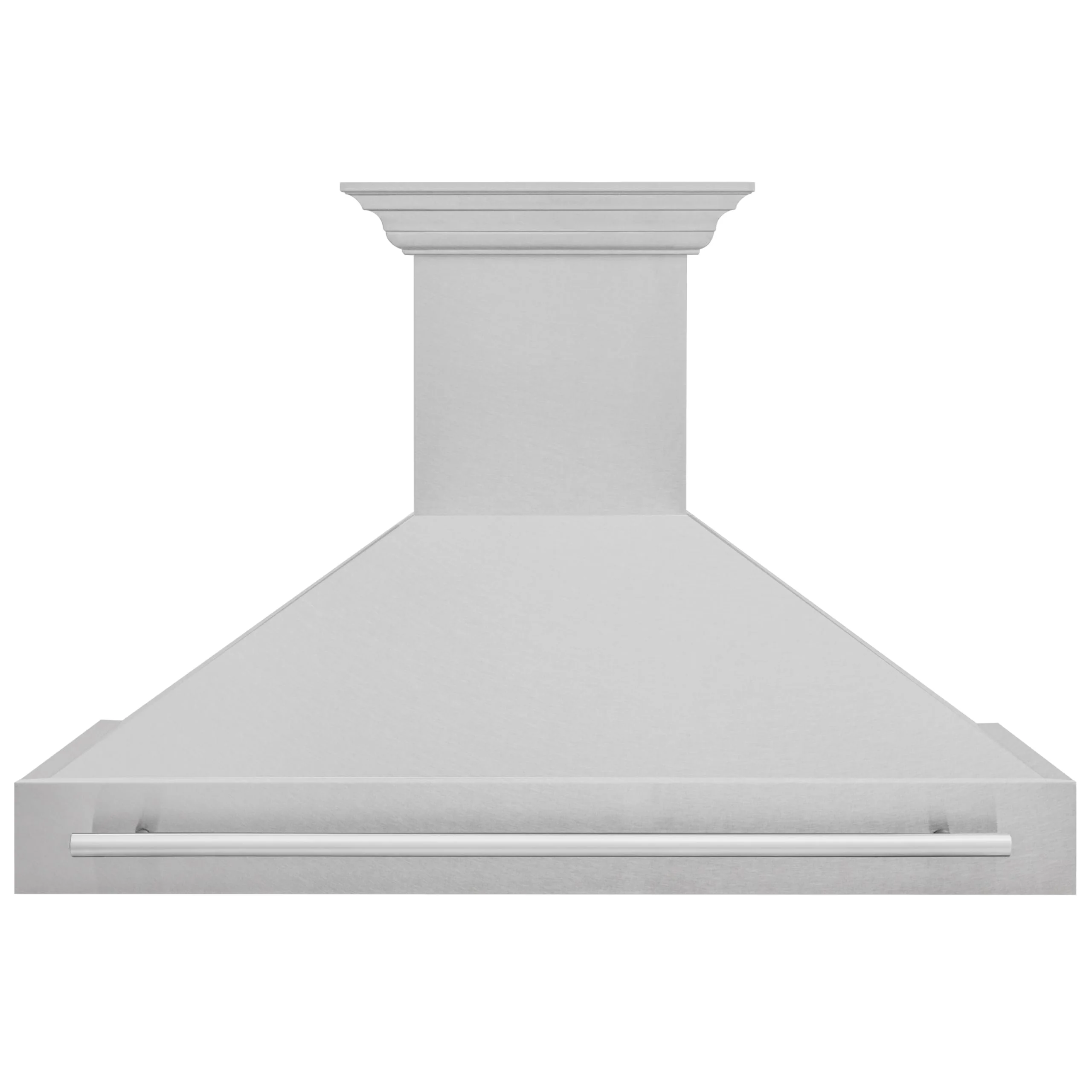 ZLINE 48 in. Satin Stainless Steel Wall Mount Range Hood with Stainless Steel Handle 8654SNX-48 product image