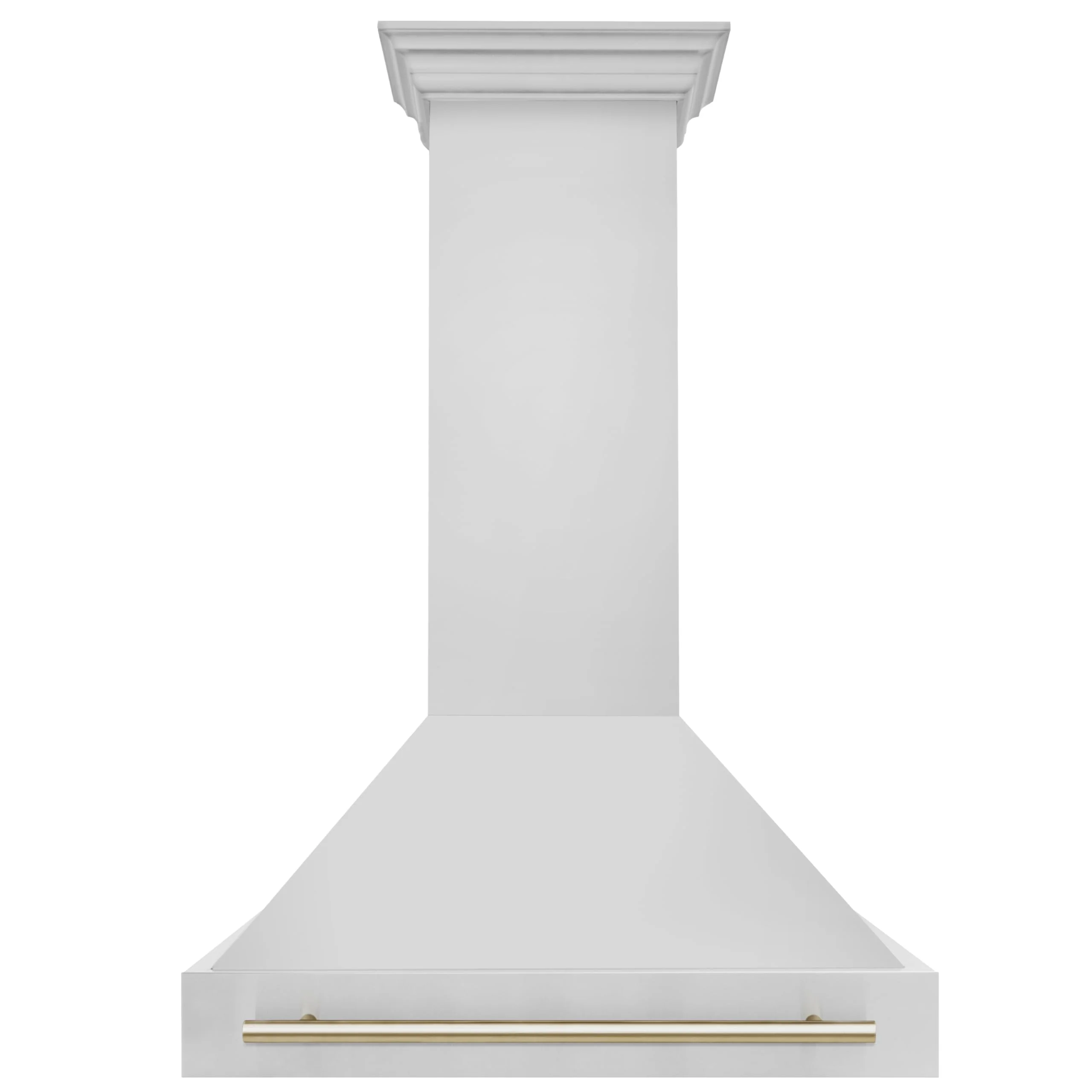 ZLINE 36" Autograph Edition Stainless Steel Range Hood with Stainless Steel Shell and Polished Gold Handle product image